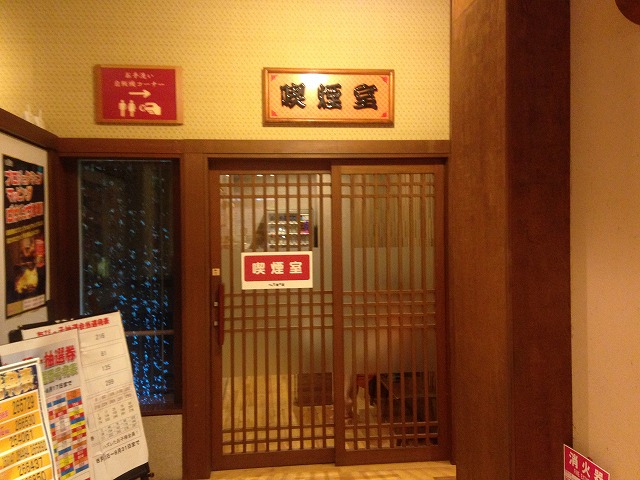 七福の湯 前橋店の喫煙所